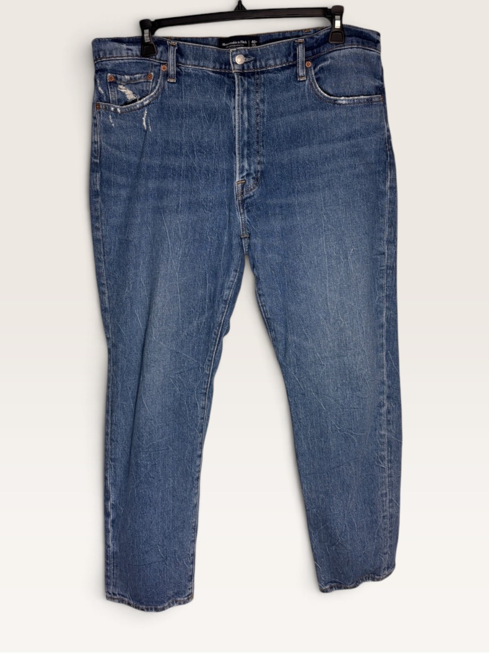 Abercrombie & Fitch Jeans 90s Straight A&F Vintage Stretch Blue Mens 40 X 30